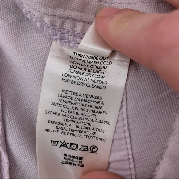 NWT Pilcro The Wanderer Shorts Lilac Purple Paint Splatter Patchwork OB1325588 - Picture 8 of 9